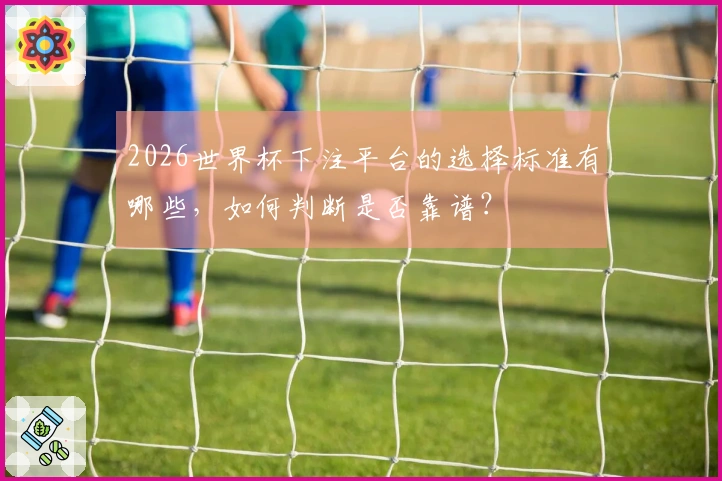 2026世界杯下注平台的选择标准有哪些，如何判断是否靠谱？